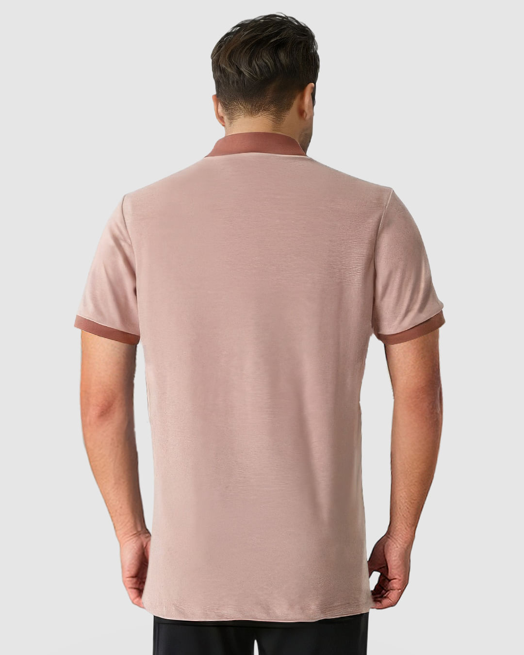 Camisa Polo Masculina Regular Bolso Frontal Em Malha Piquet Texturizada - Imagem 4