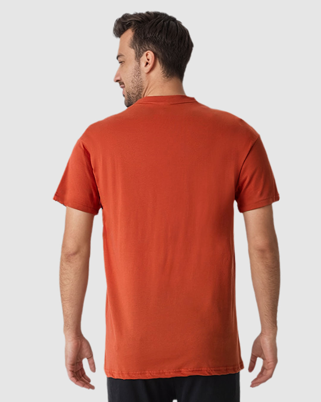 Camiseta Masculina Regular Gola Redonda Manga Curta Em Algodão - Imagem 5