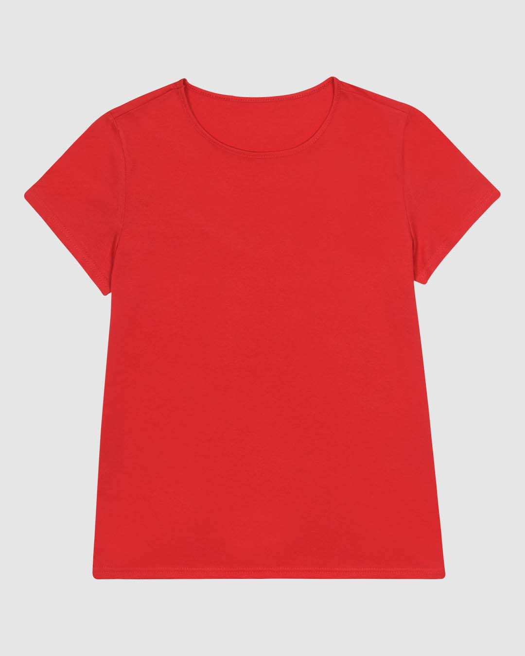 Blusa Básica Feminina Decote Redondo Manga Curta Em Malha Algodão Pima - Imagem 25