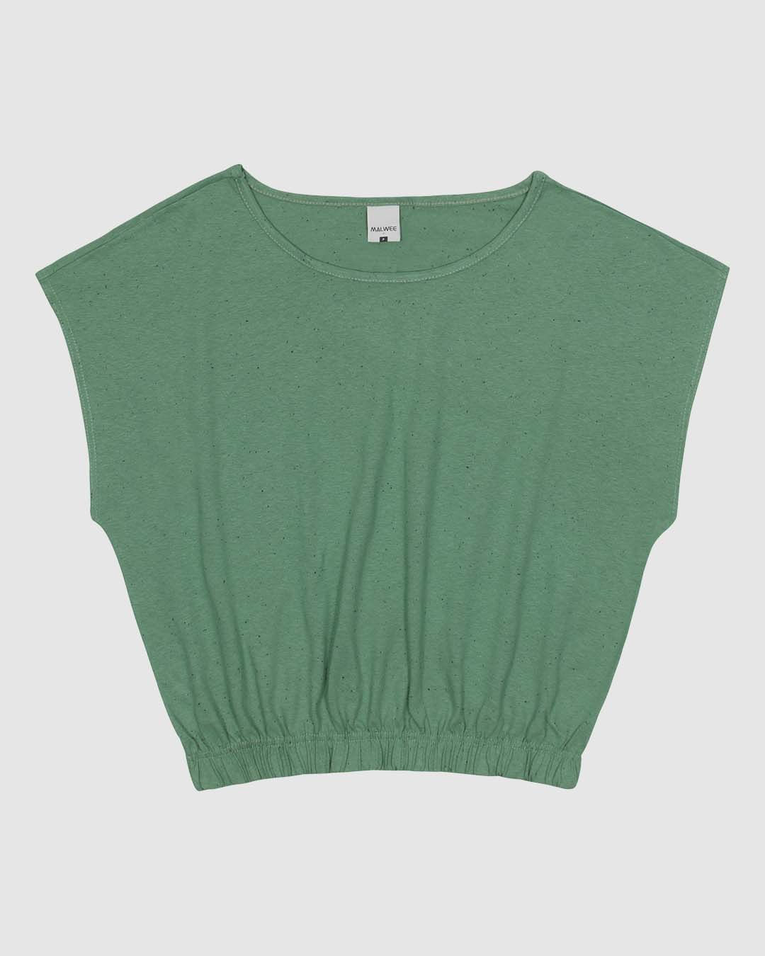 Blusa Ampla Feminina Barra Acabamento Elástico Em Malha Botonê - Imagem 20