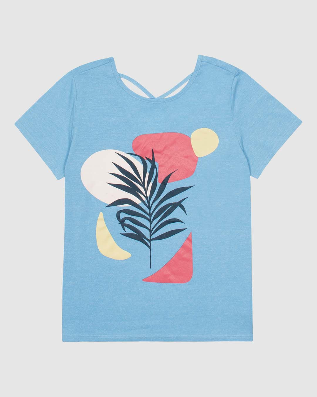 Camiseta Feminina Estampa Frontal Abertura Costas Em Malha Moulinê - Imagem 20