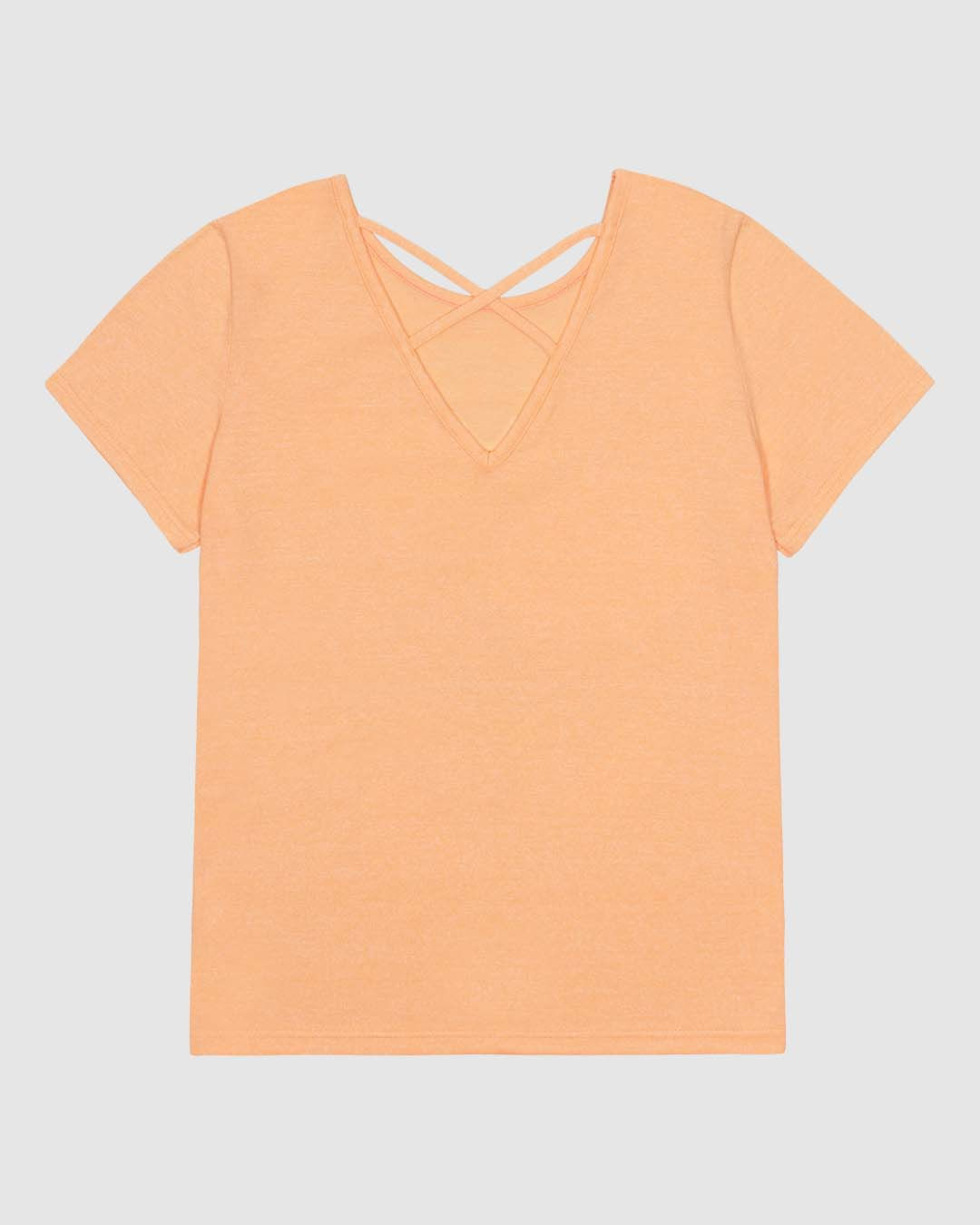 Camiseta Feminina Estampa Frontal Abertura Costas Em Malha Moulinê - Imagem 20