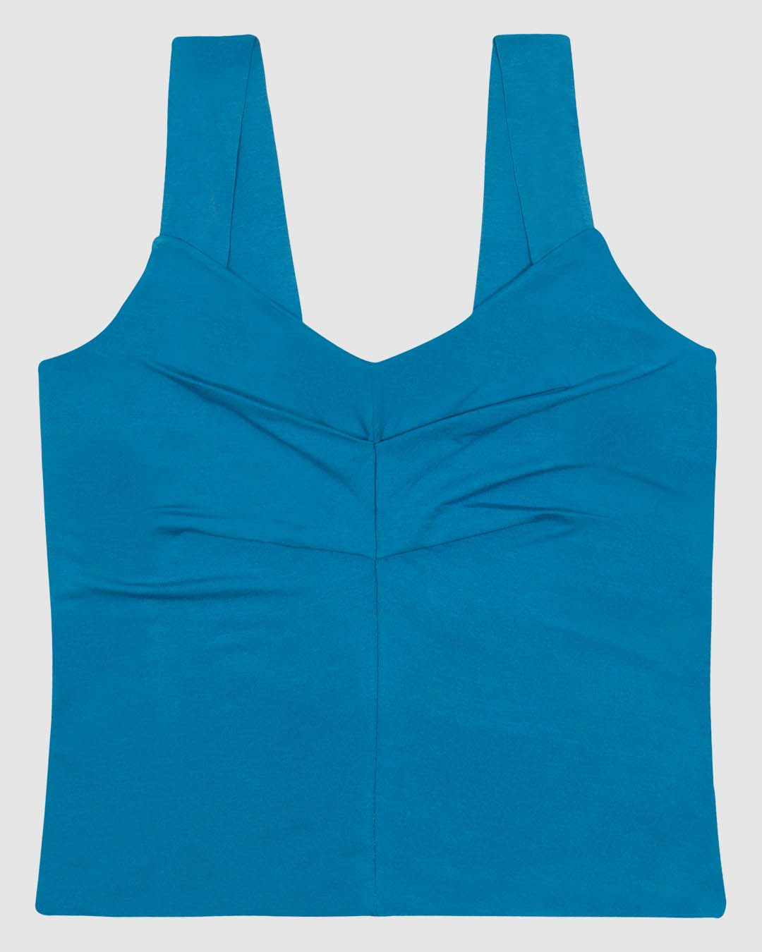 Regata Feminina Decote V Alça Larga Em Viscose Stretch - Imagem 10