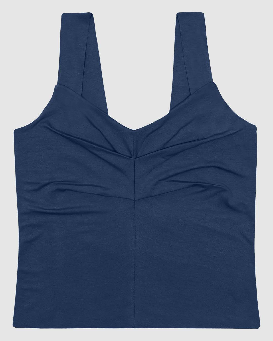 Regata Feminina Decote V Alça Larga Em Viscose Stretch - Imagem 5