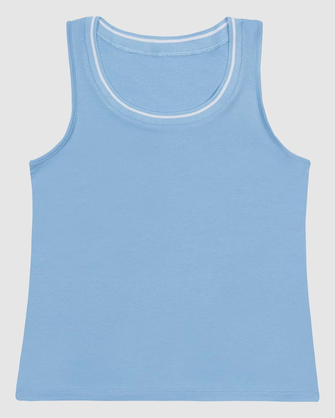 Regata Feminina Decote U Retilínea Em Moletinho De Viscose - Imagem 25