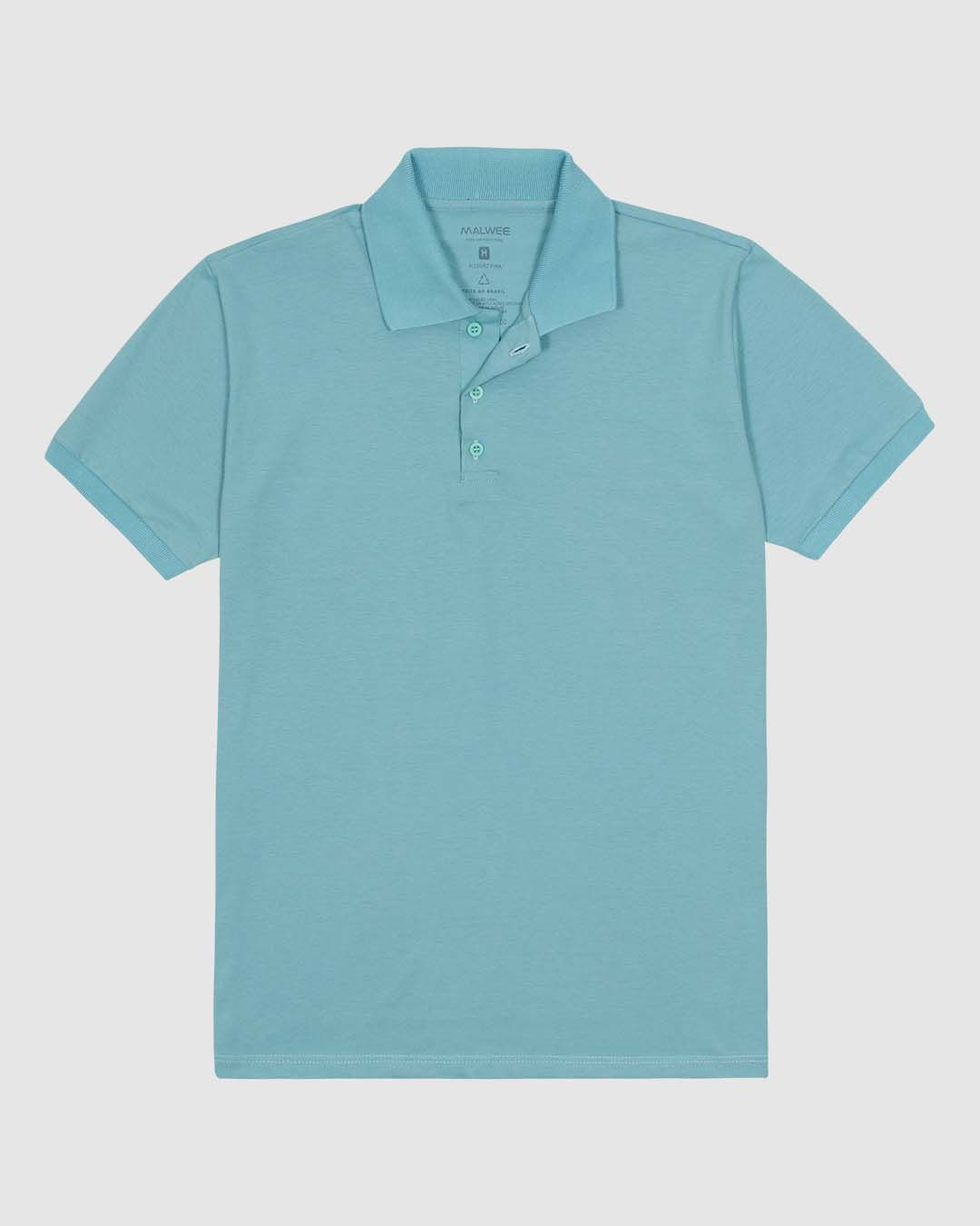 Camisa Polo Masculina Regular Peitilho Frontal Em Malha Algodão Pima - Imagem 20