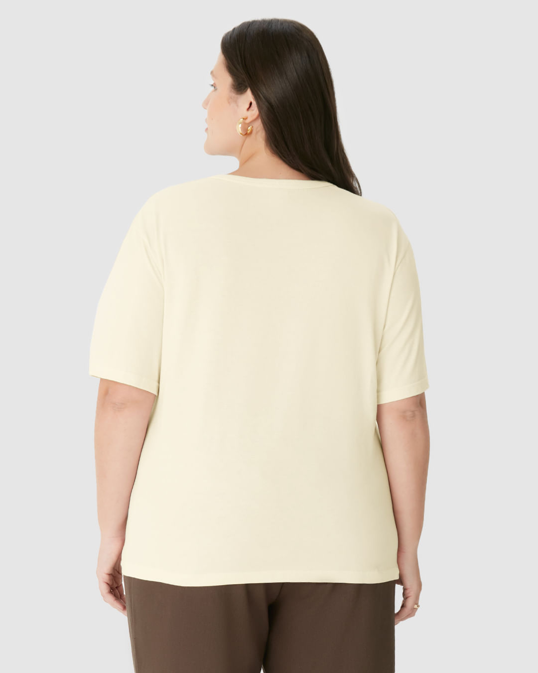 Blusa Feminina Plus Size Box Estampa Puff Alto Relevo Em Algodão - Imagem 10