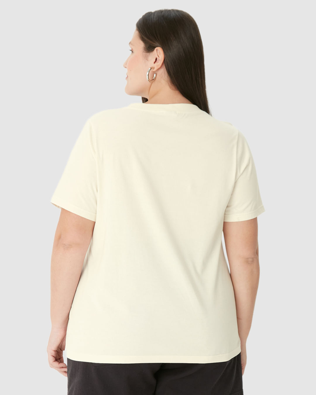 Camiseta Feminina Plus Size Ampla The Bliss Of Nature Em Algodão - Imagem 10