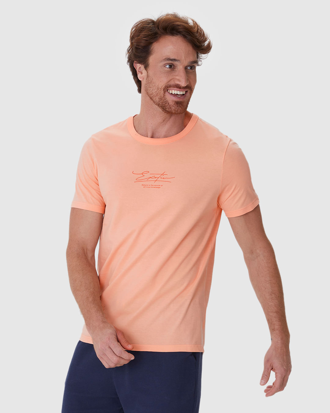 Camiseta Masculina Slim Estampada Em Algodão - Imagem 6