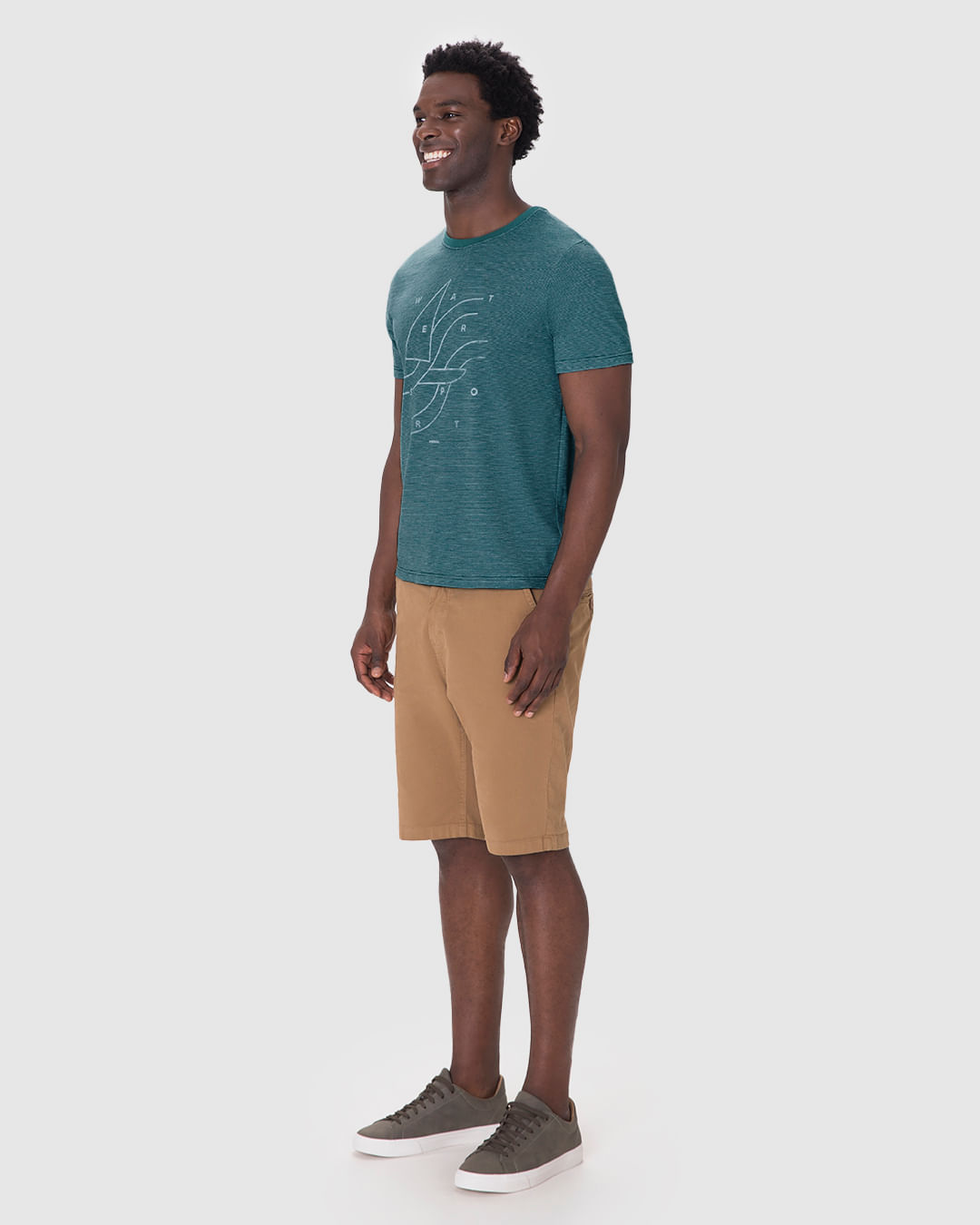 Camiseta Masculina Slim Water Sport Em Malha Fio A Fio - Imagem 17