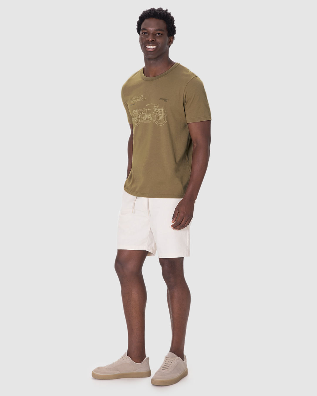 Camiseta Masculina Manga Curta Legendary Motorcycle Em Algodão - Imagem 17