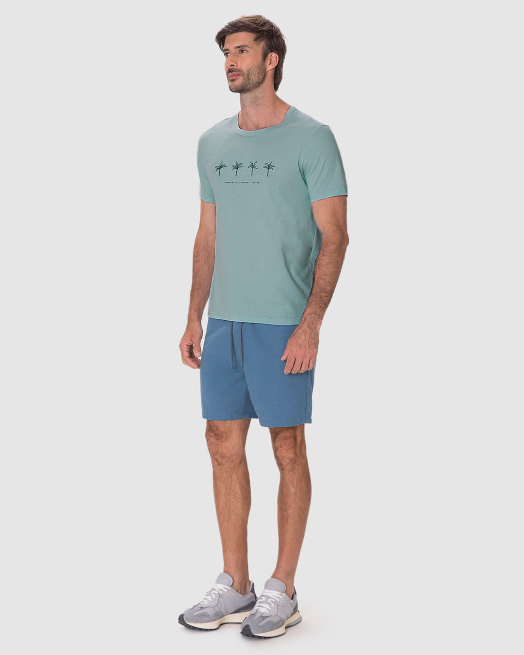Camiseta Masculina Slim Estampada Em Algodão - Imagem 7