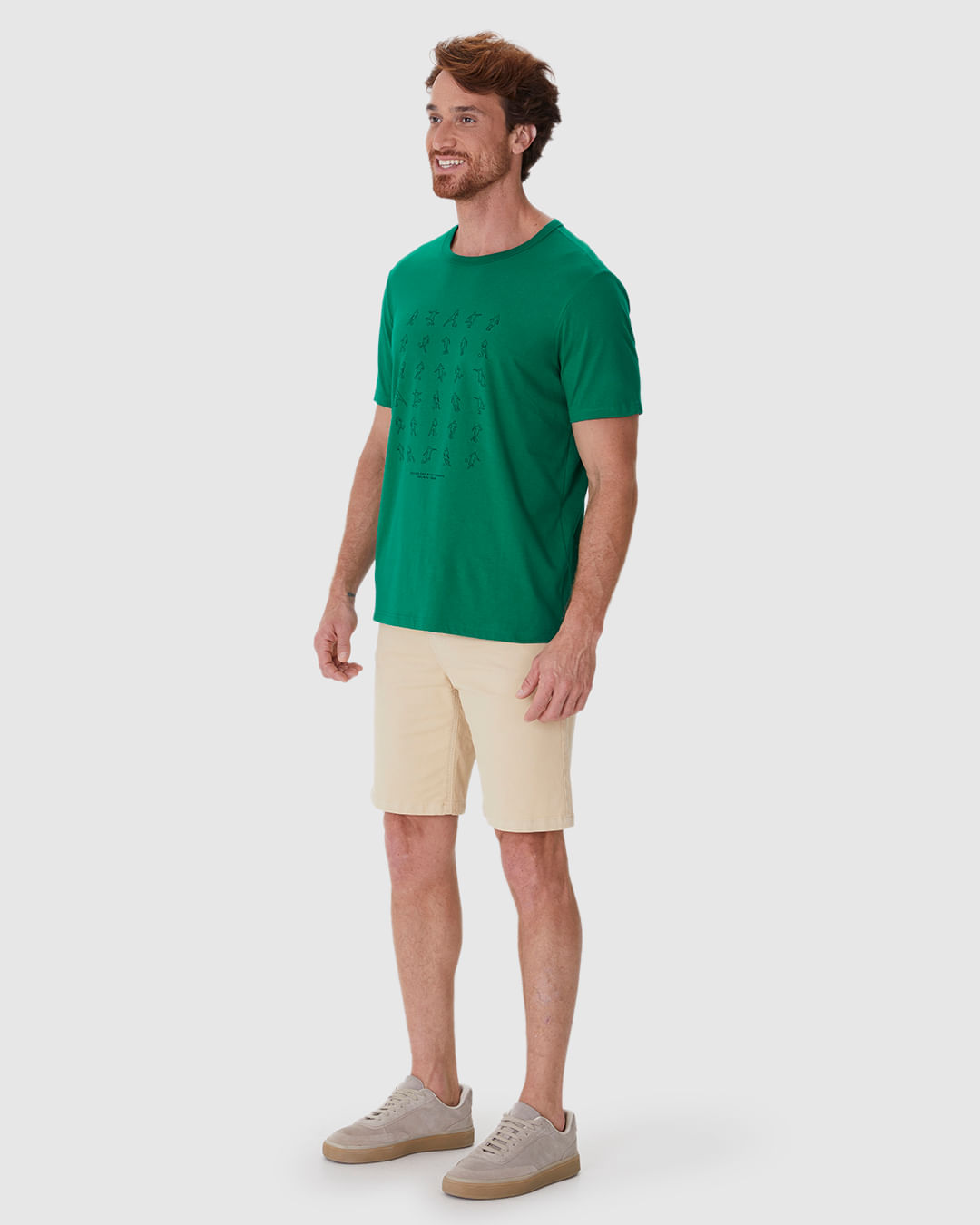 Camiseta Masculina Regular Estampada Em Algodão - Imagem 2