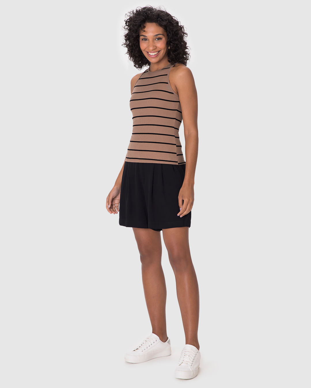 Regata Justa Feminina Listrada Em Ribana - Imagem 12