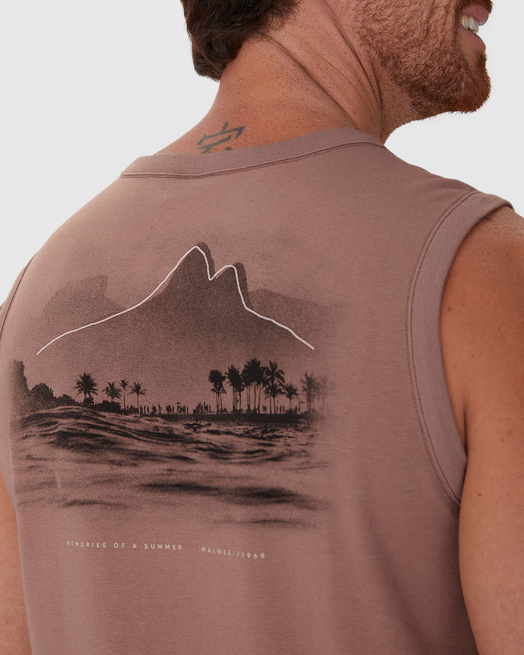 Regata Masculina Machão Estampa Frente E Costas Em Malha Linho - Imagem 15