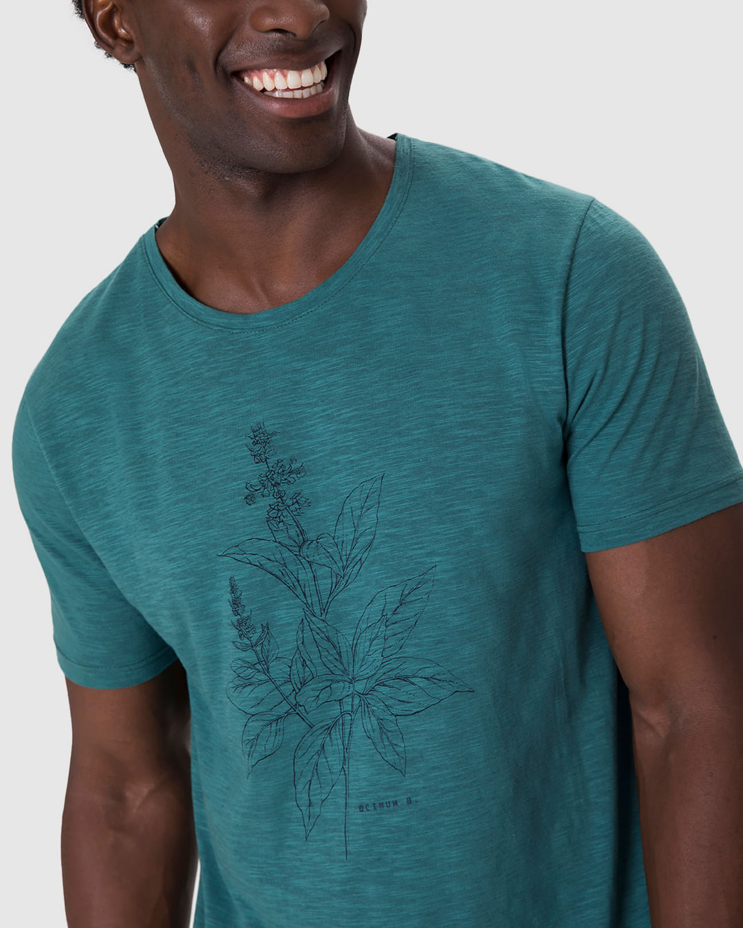 Camiseta Masculina Manga Curta Estampa Frontal Em Malha Flamê - Imagem 23