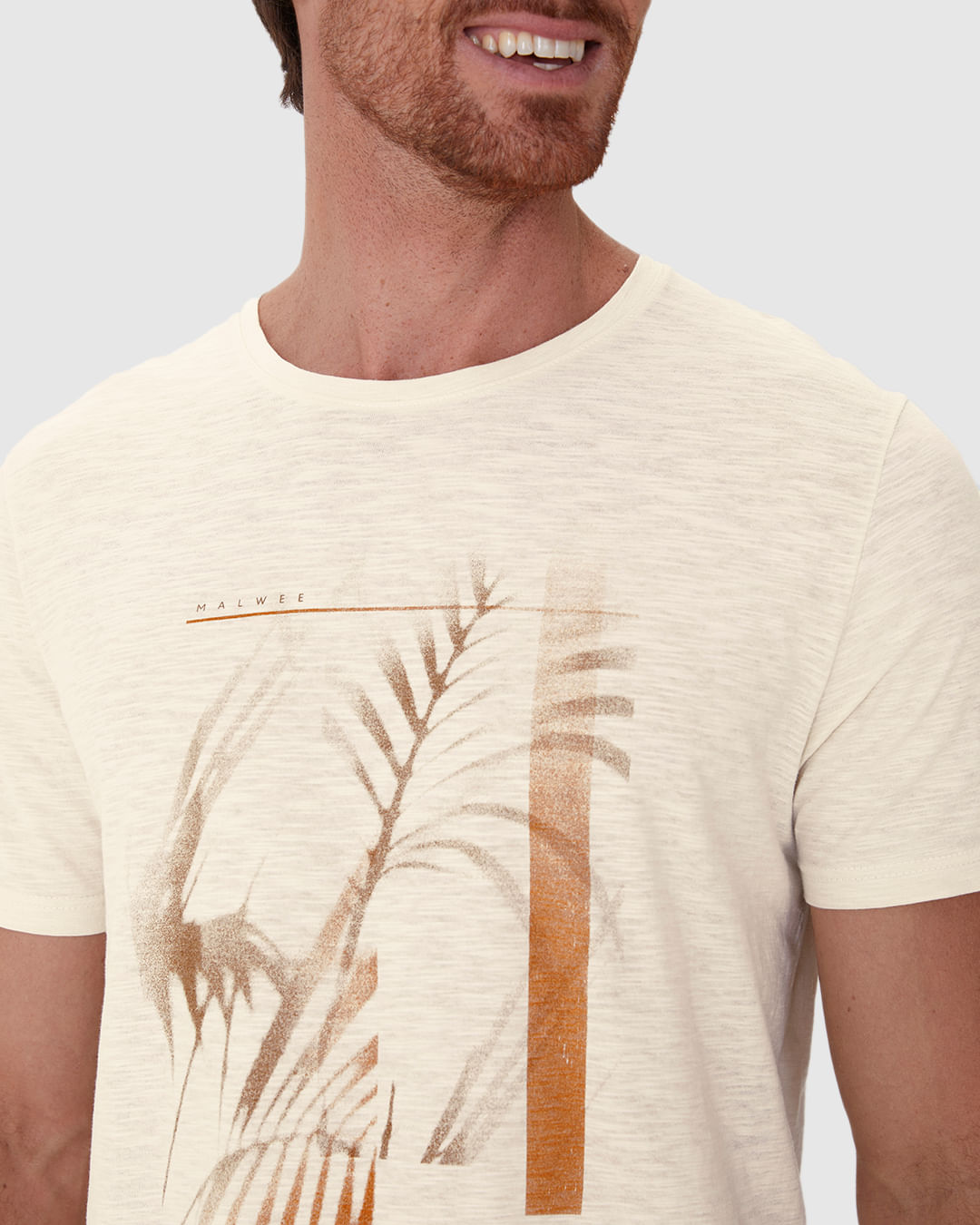 Camiseta Masculina Manga Curta Estampa Frontal Em Malha Flamê - Imagem 3