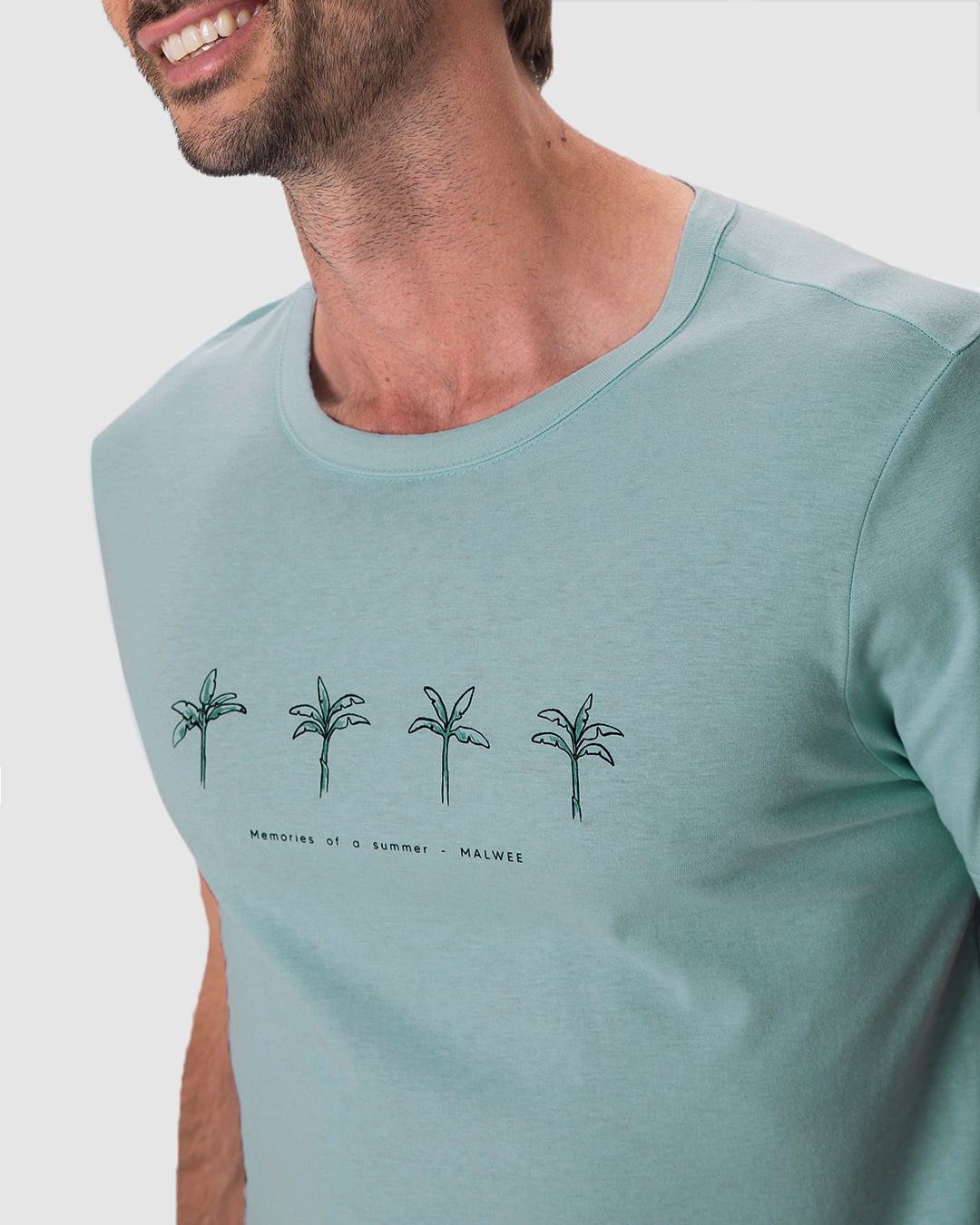 Camiseta Masculina Slim Estampada Em Algodão - Imagem 8