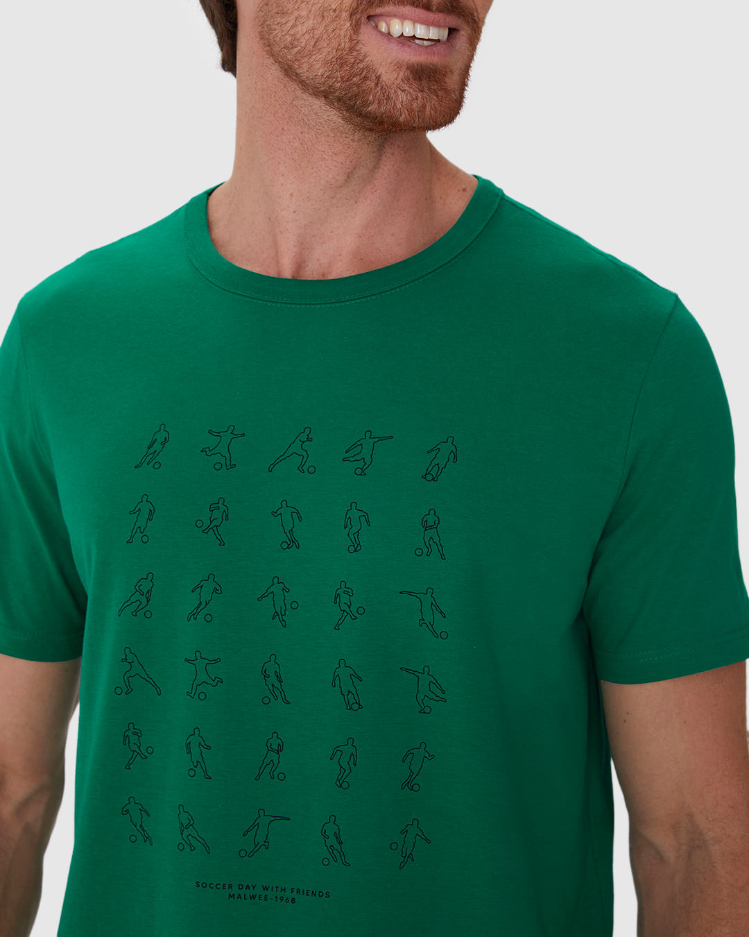 Camiseta Masculina Regular Estampada Em Algodão - Imagem 8