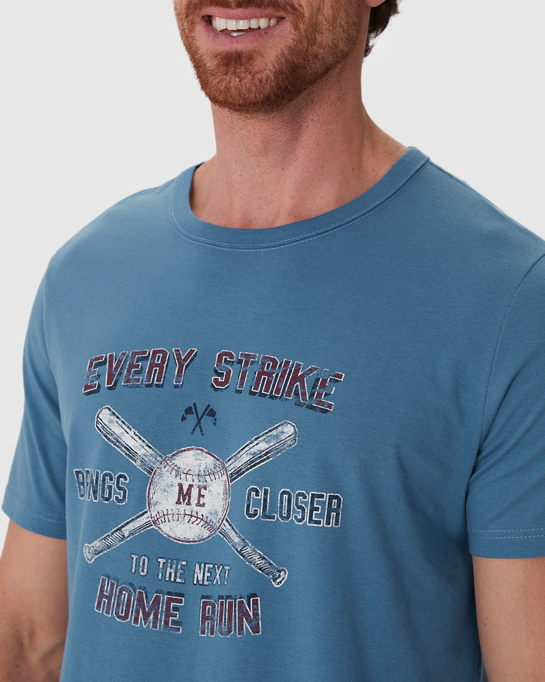 Camiseta Masculina Regular Estampada Em Algodão - Imagem 18