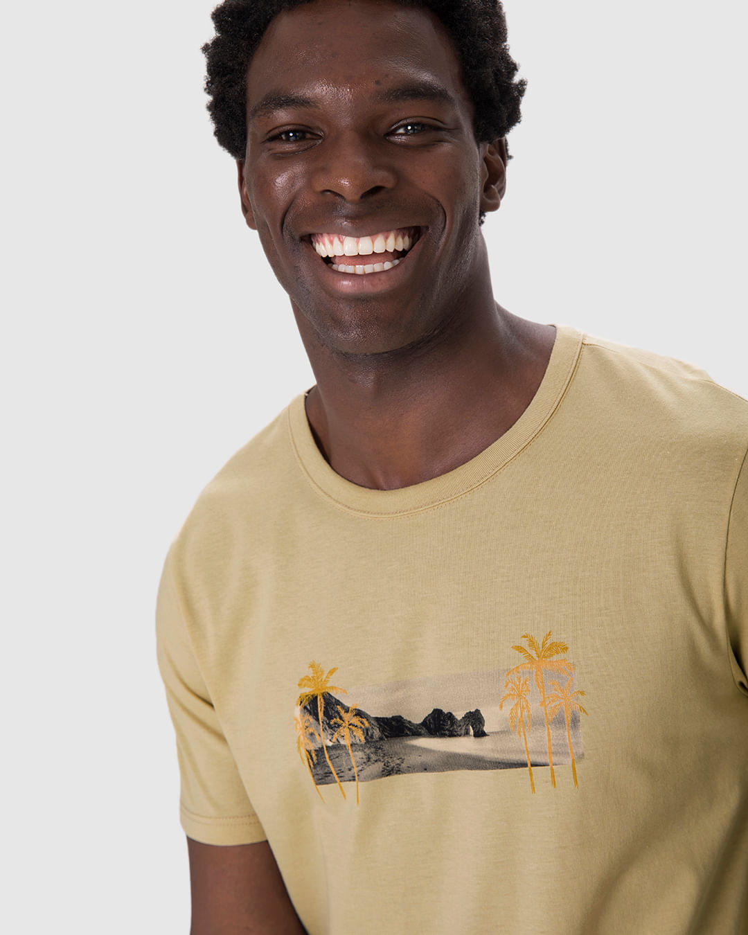 Camiseta Masculina Estampa Frontal Em Algodão - Imagem 13