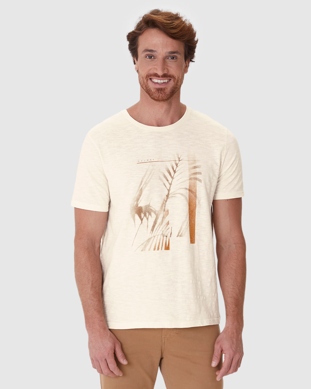 Camiseta Masculina Manga Curta Estampa Frontal Em Malha Flamê - Imagem 9