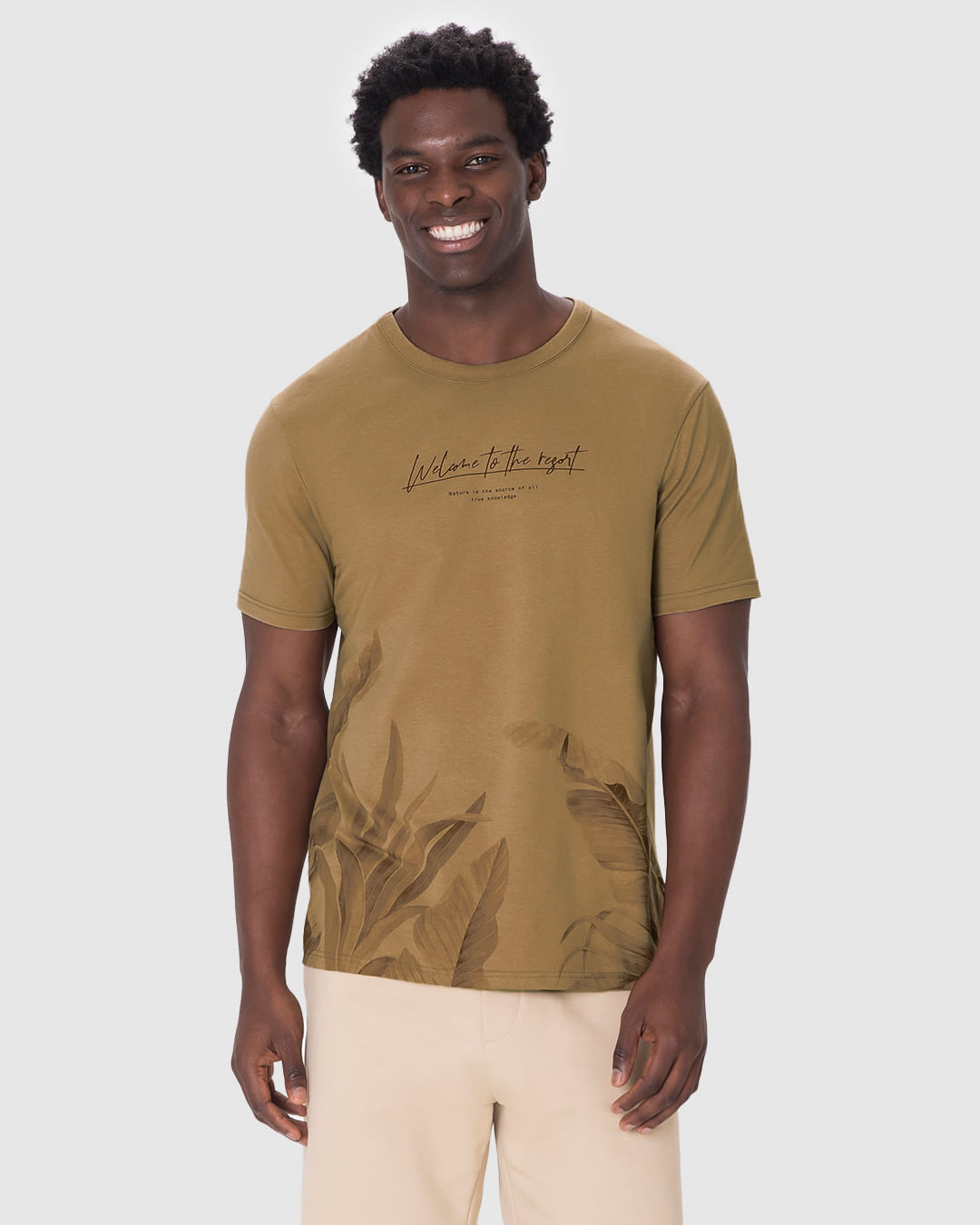 Camiseta Masculina Welcome To The Resort Estampada Em Algodão - Imagem 24