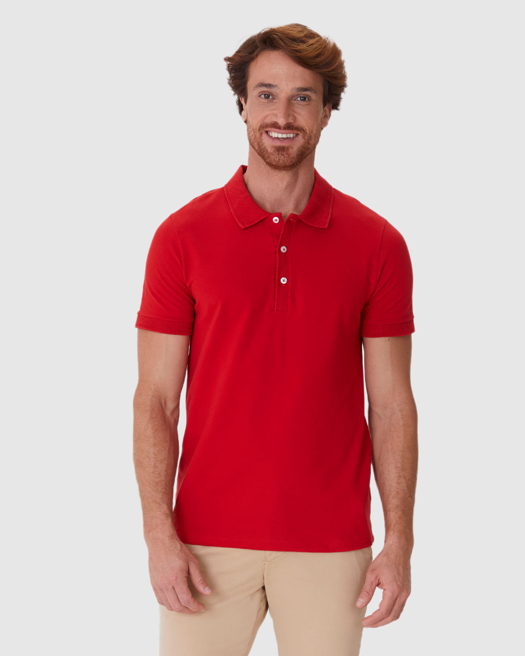 Camisa Polo Masculina Slim Peitilho E Manga Curta Em Piquet Premium - Imagem 9
