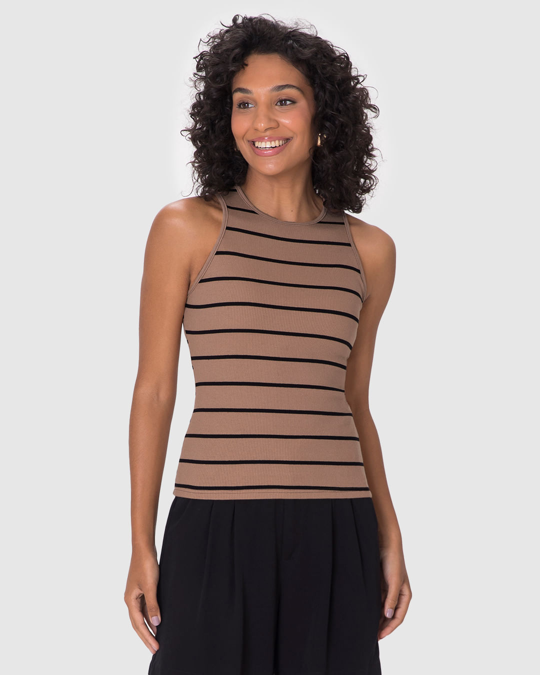 Regata Justa Feminina Listrada Em Ribana - Imagem 9