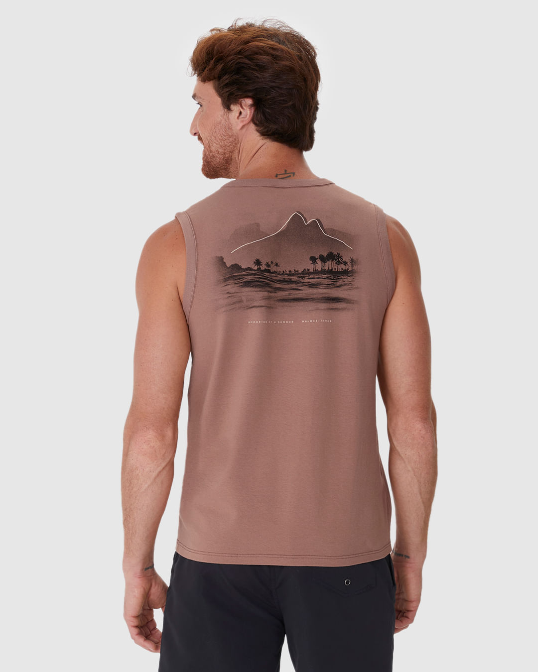 Regata Masculina Machão Estampa Frente E Costas Em Malha Linho - Imagem 17