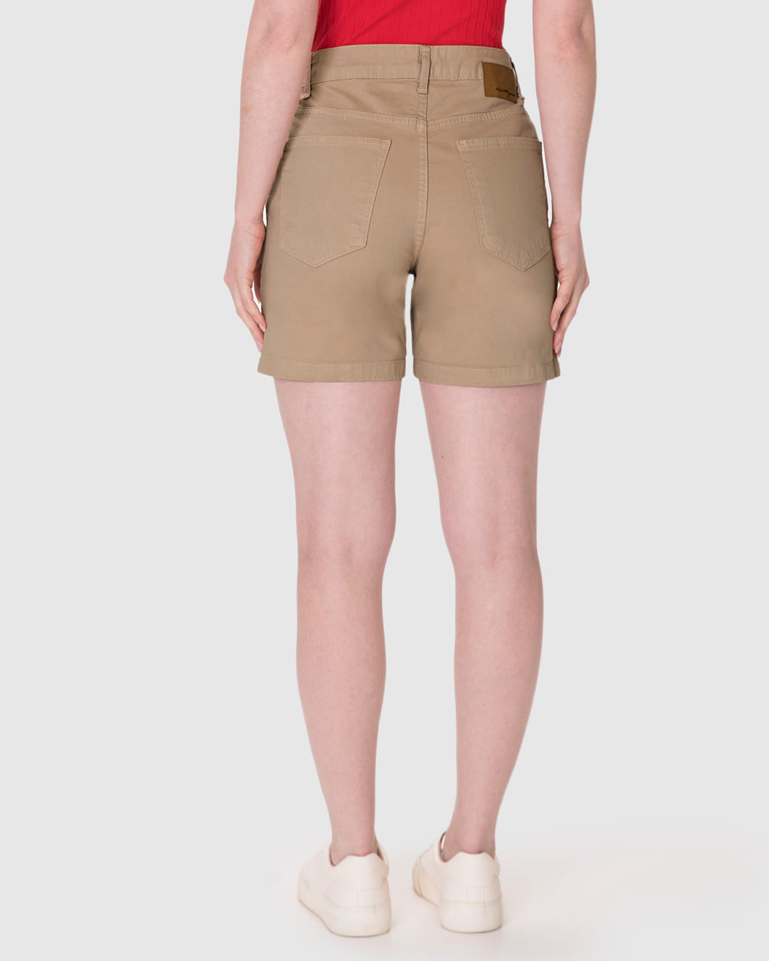 Bermuda Feminina Comfort Cintura Média Em Sarja Com Elastano - Imagem 5