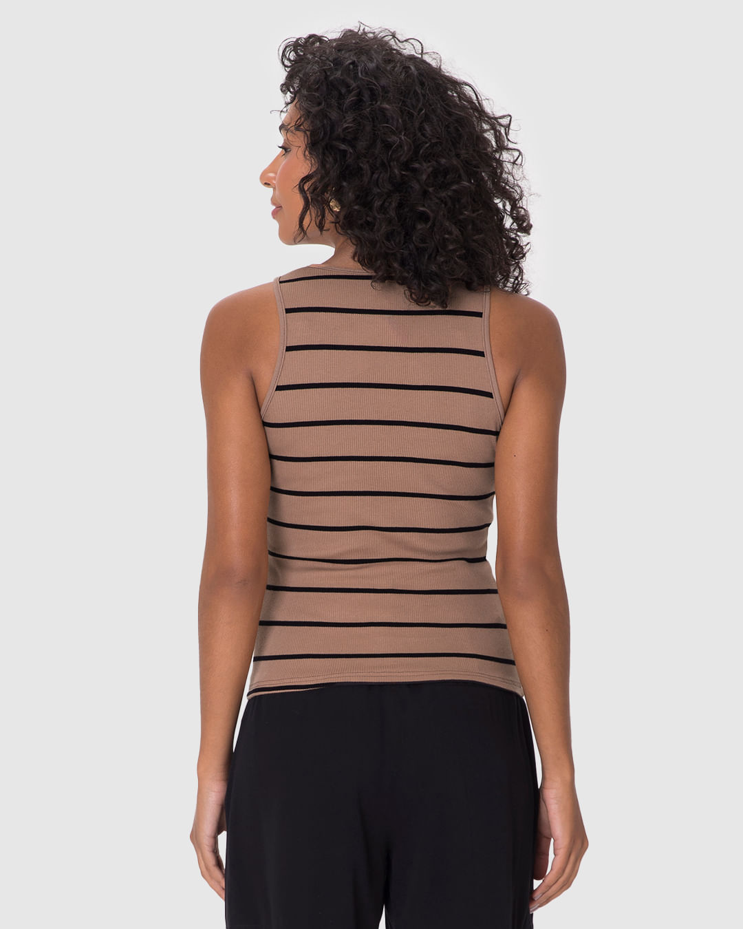 Regata Justa Feminina Listrada Em Ribana - Imagem 15