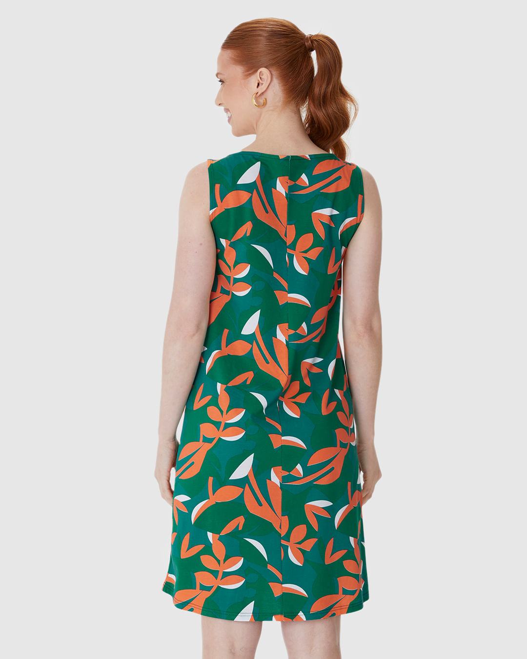 Vestido Feminino Regata Estampado Em Algodão - Imagem 5