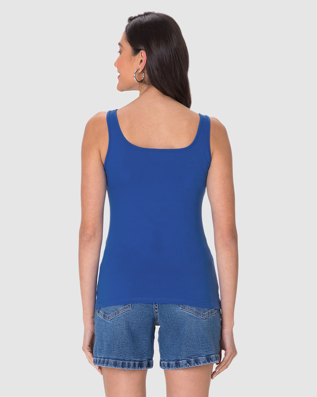 Regata Básica Feminina Alça Média Em Algodão - Imagem 15