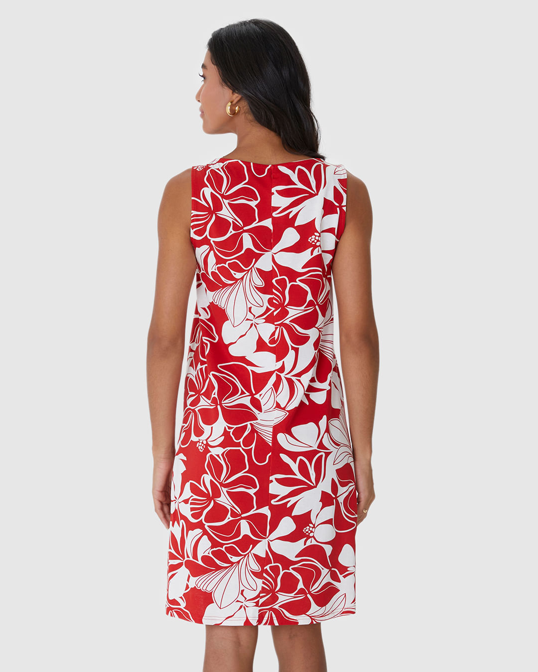 Vestido Feminino Regata Estampado Em Algodão - Imagem 14