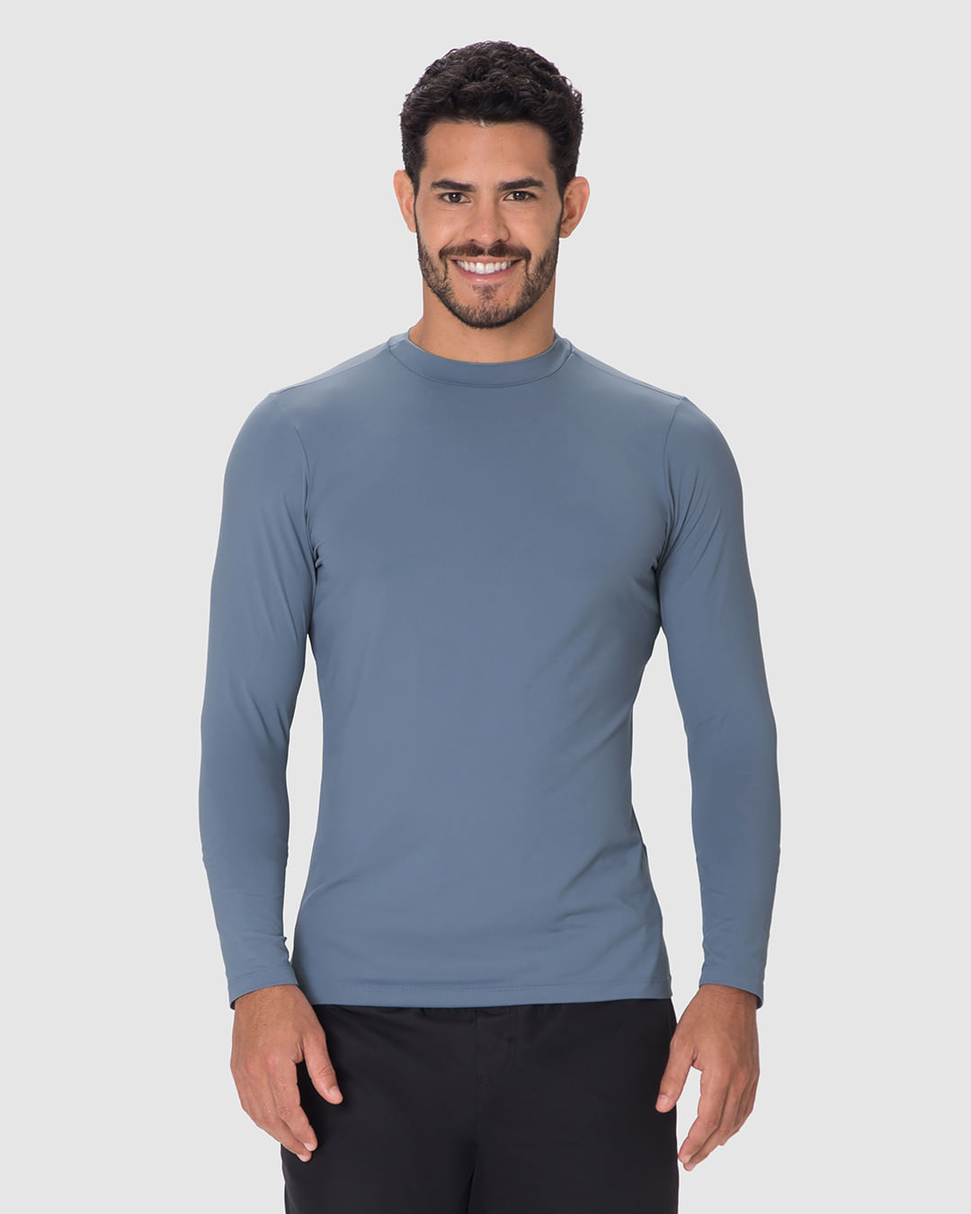 Camiseta Esportiva Masculina Slim Manga Longa Em Malha Dry E Proteção UV50+ Malwee Active - Imagem 20