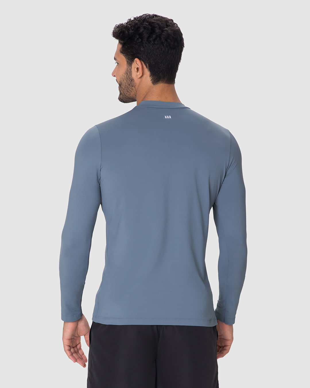 Camiseta Esportiva Masculina Slim Manga Longa Em Malha Dry E Proteção UV50+ Malwee Active - Imagem 23