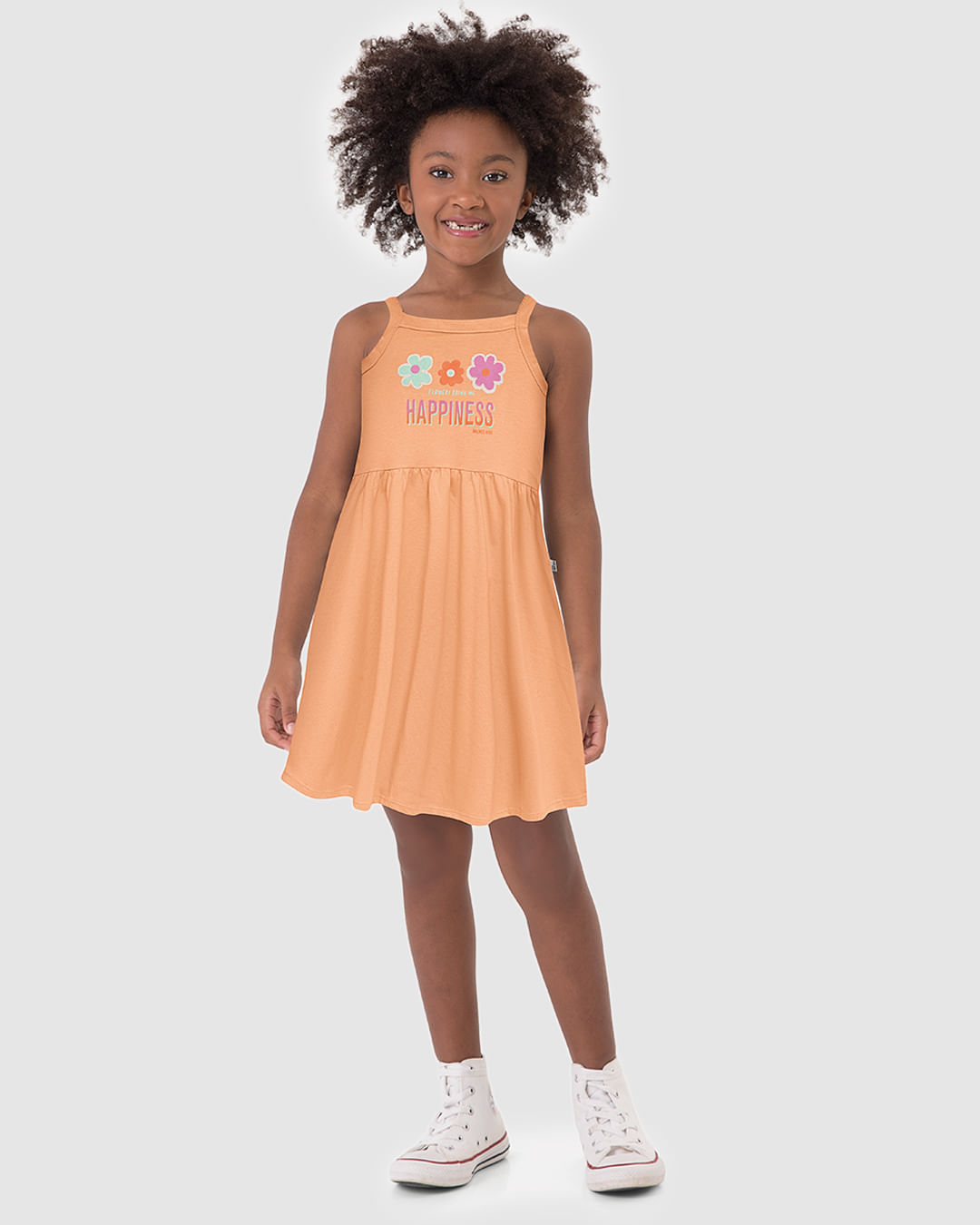 Vestido Infantil FlowersBring Me Happinnes em Algodão Malwee Kids