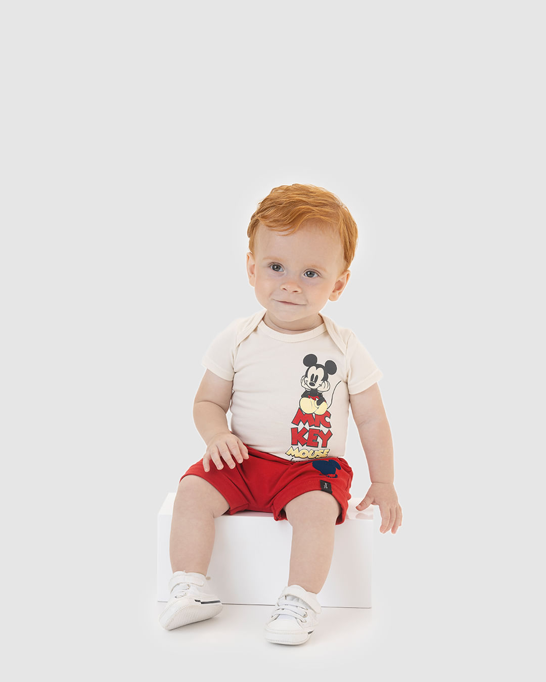 Conjunto Bebê Menino Funny All Time Mickey Disney Em Algodão Malwee Kids - Imagem 7