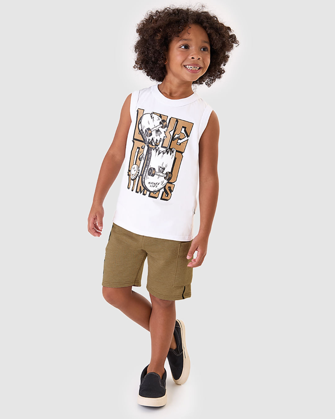Conjunto Infantil Menino Regata Like Old Times Em Algodão Malwee Kids - Branco - 6