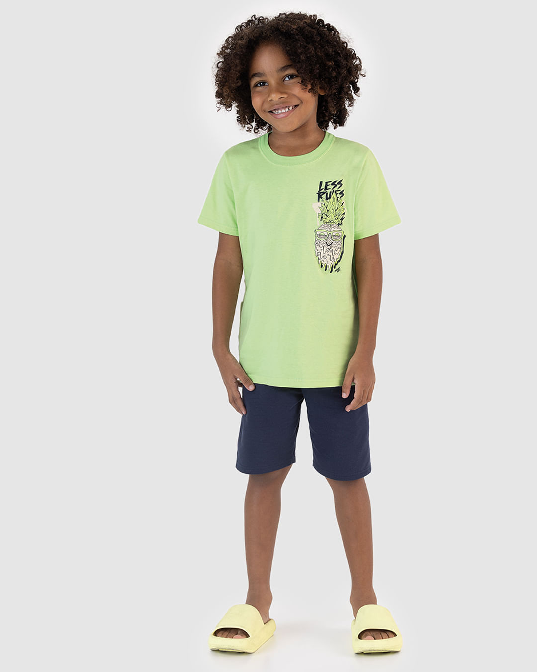 Conjunto Infantil Menino Camiseta Manga Curta Estampa Em Algodão Malwee Kids - Imagem 3