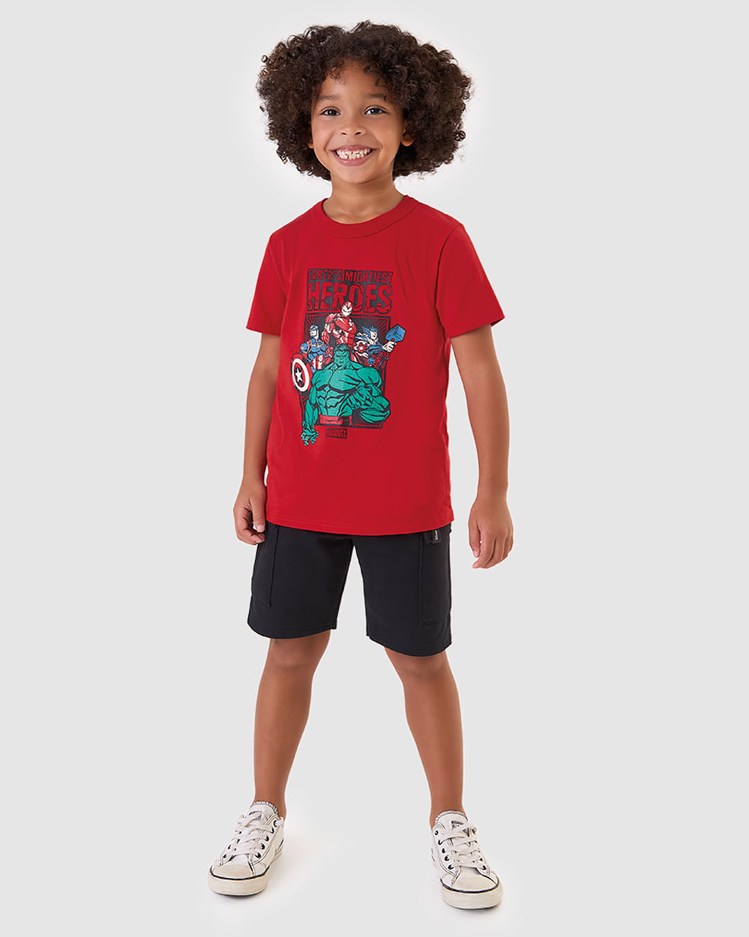 Conjunto Infantil Menino Earth's Mightiest Heroes Avengers Malwee Kids
