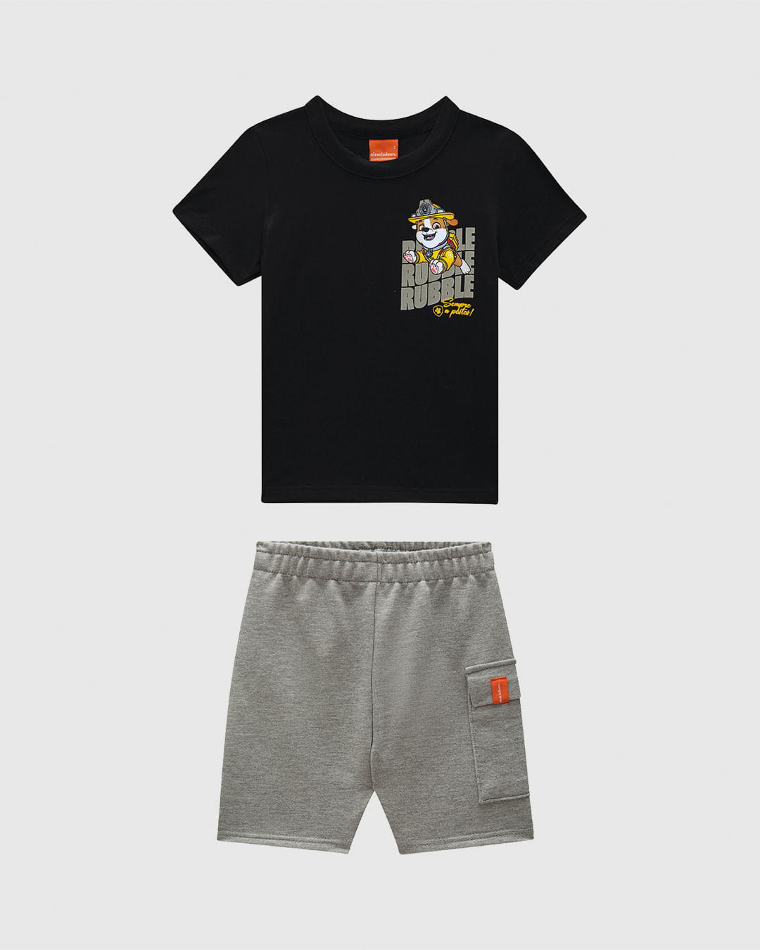 Conjunto Infantil Menino Camiseta Estampa Costas Patrulha Canina Malwee Kids - Imagem 5