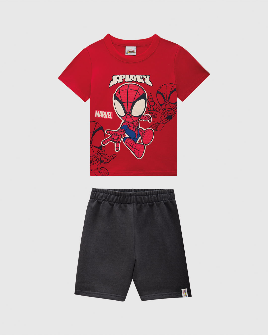 Conjunto Infantil Menino Camiseta Estampa Costas Homem-Aranha Malwee Kids - Imagem 11