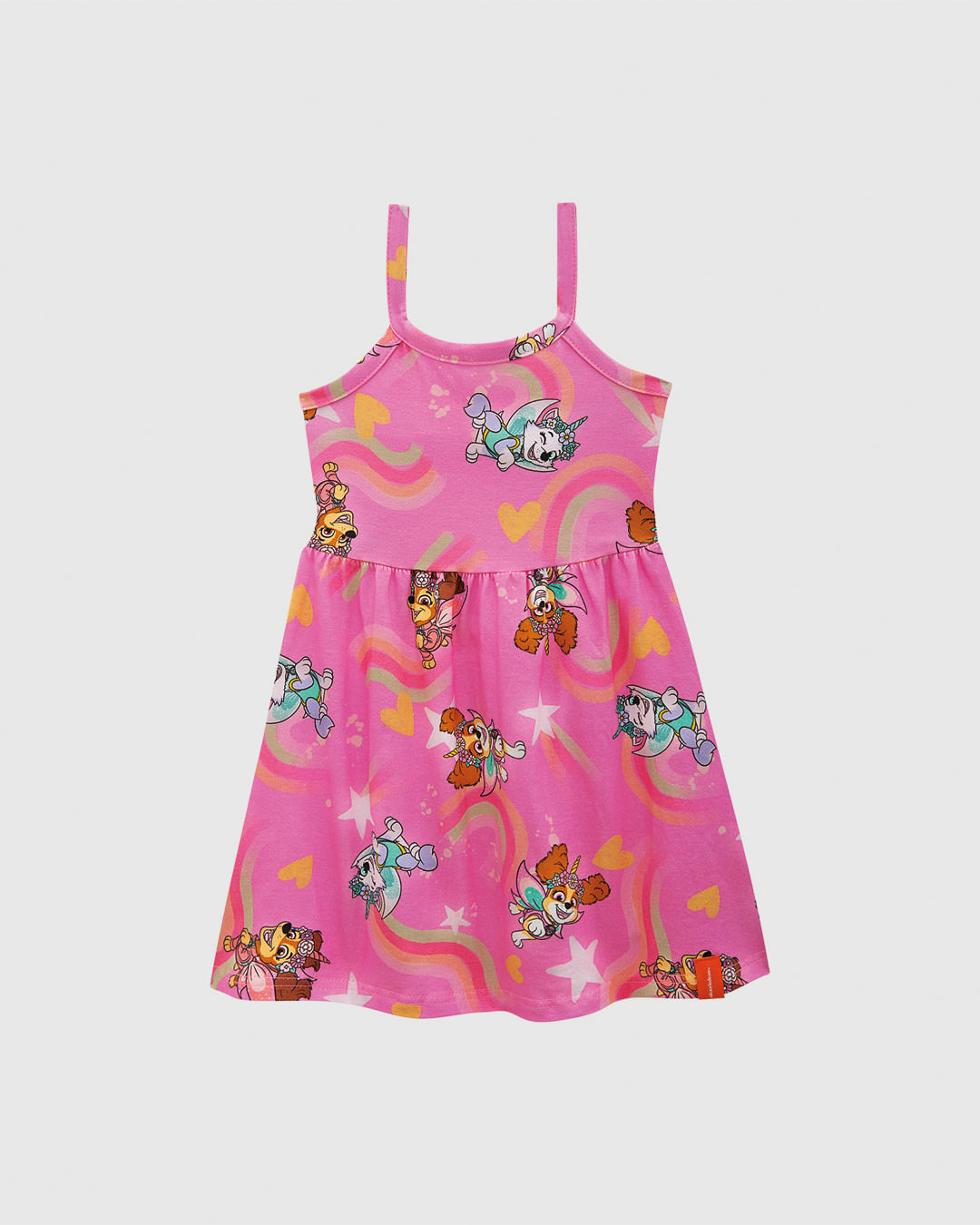 Vestido Infantil Detalhe Vazado Costas Patrulha Canina Em Algodão Malwee Kids - Imagem 5