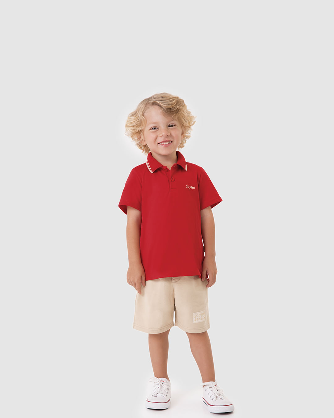 Conjunto Infantil Menino Camisa Polo Estampa Efeito HD E Bermuda Malwee Kids - Imagem 3