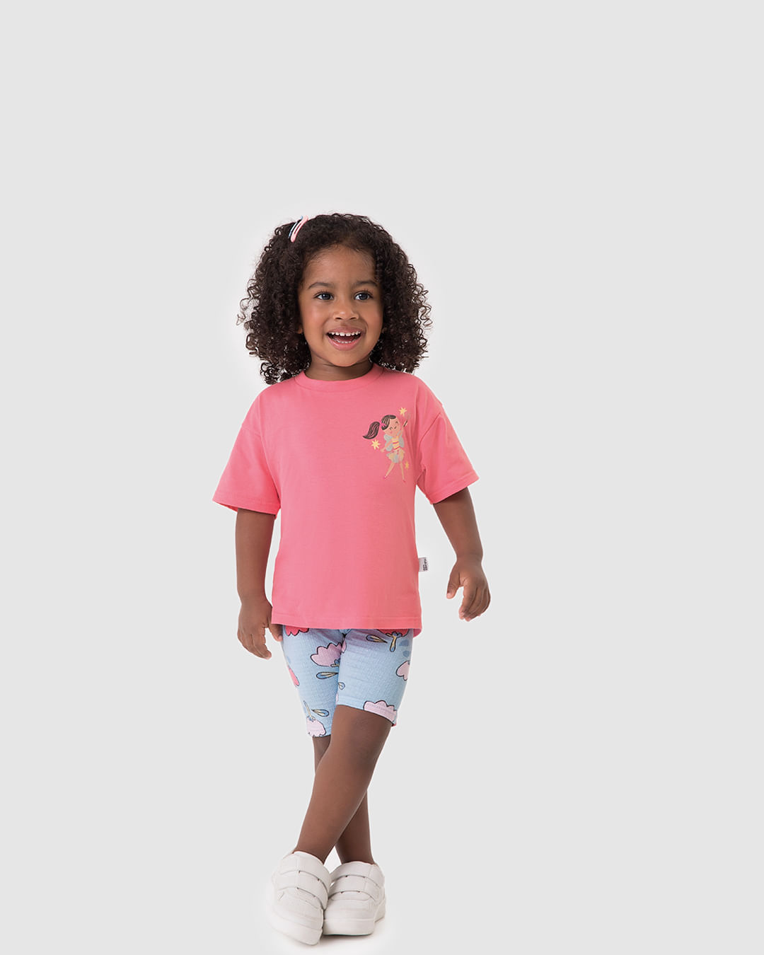 Conjunto Infantil Menina Blusa Estampa Frente E Costas Em Algodão Malwee Kids - Imagem 3