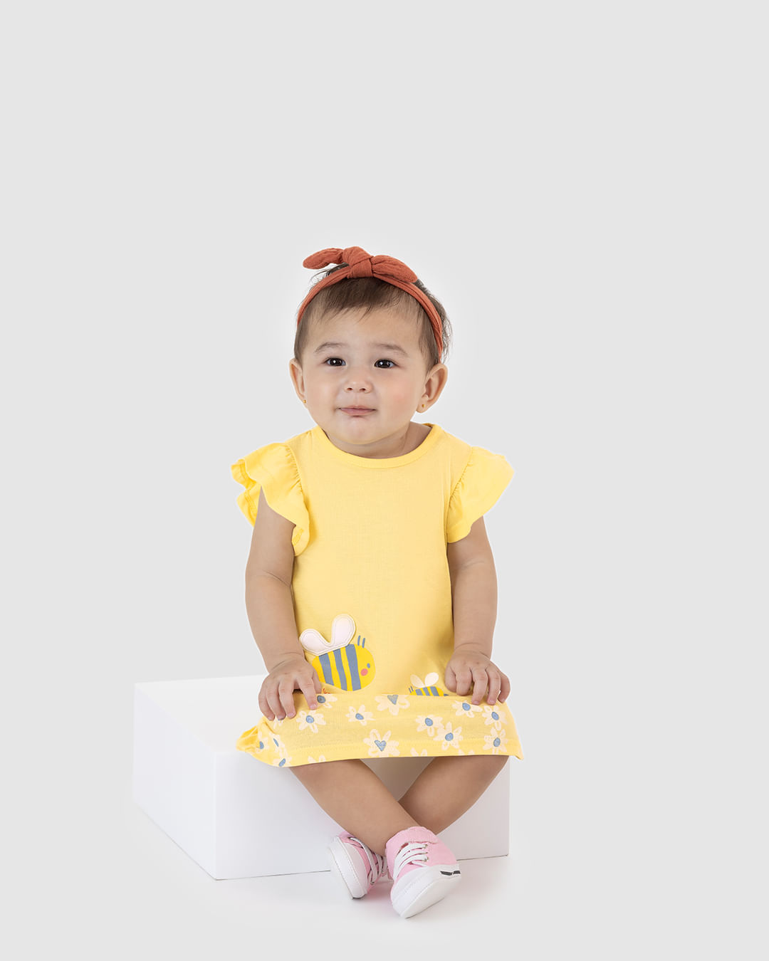 Vestido Infantil Estampa Com Aplique Interativo Em Algodão Malwee Kids - Imagem 11