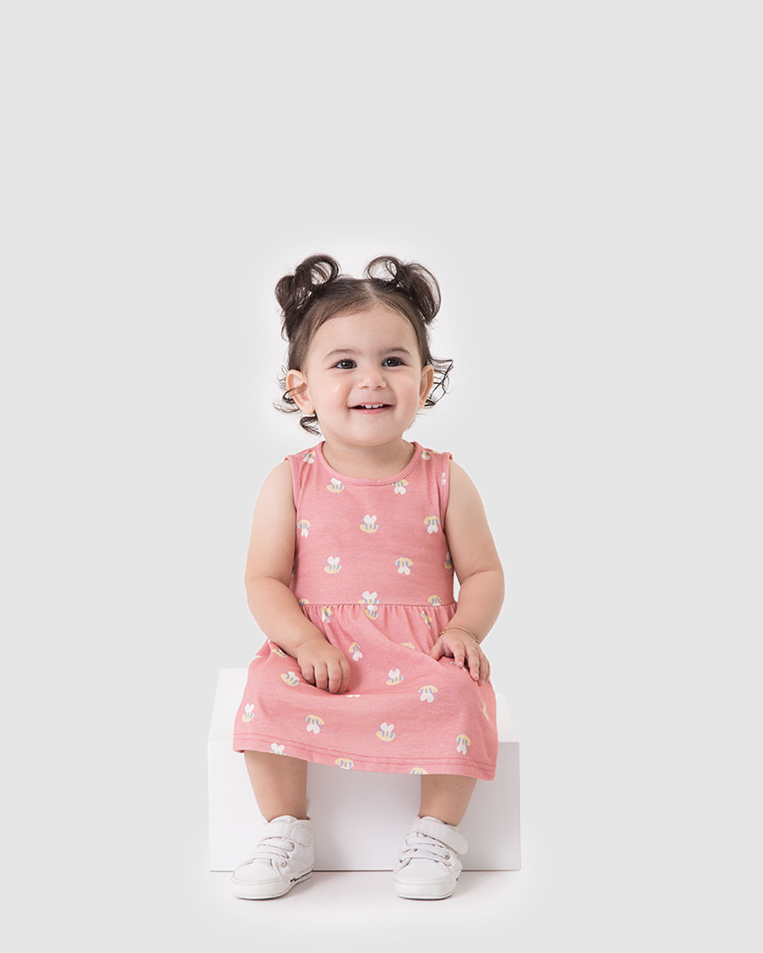 Vestido Infantil Estampado Modelo Regata Em Algodão Malwee Kids - Imagem 11