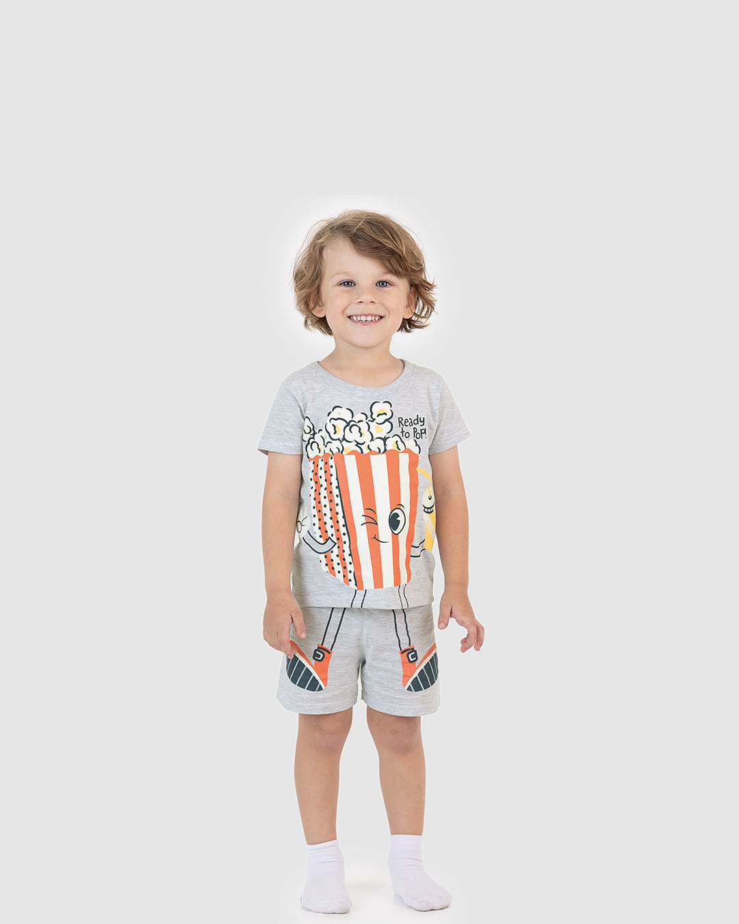 Pijama Curto Infantil Menino Camiseta E Shorts Ready To Pop! Malwee Kids - Imagem 9